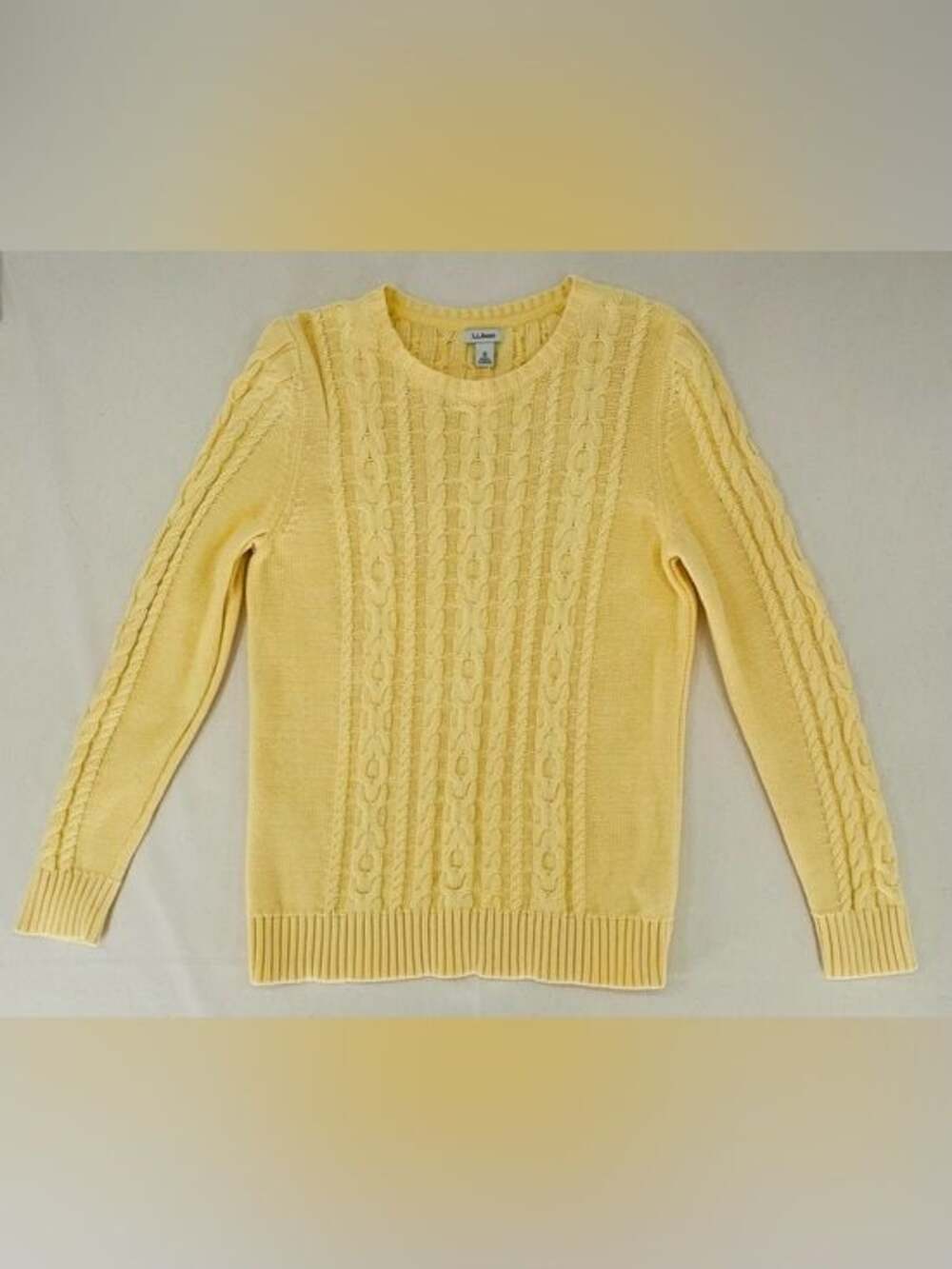 L.L. Bean Cable Knit Crewneck Sweater